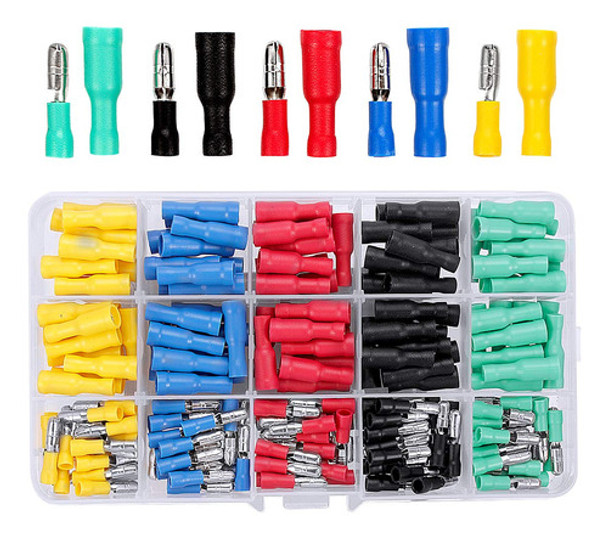 Qibaok Terminales De Bala, Conectores De Alambre, Hembras Y 0