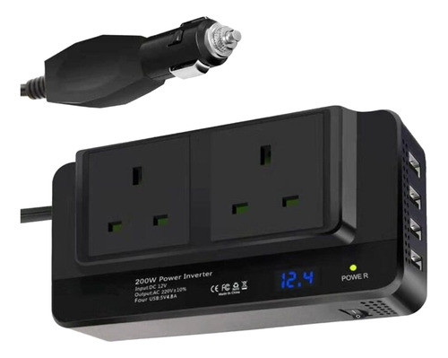 Carregador, Interruptor De Tela De Carro. Inversor Usb, Carr 0