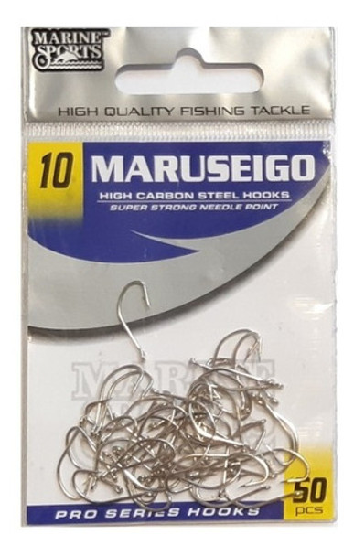 Anzuelos Marine Sport Maruseigo 10 Blister X50u El Jabali 0