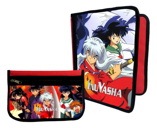 Combo Carpeta + Cartuchera Inuyasha #244 0