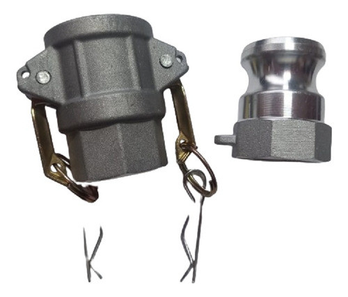 Acople Rapido Camlock 3/4 Pulgada Aluminio X Par! Tipo D + A 0