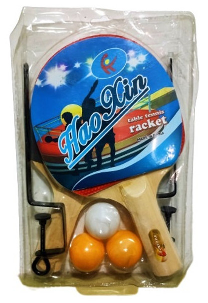 Kit Ping Pong C/ 2 Paletas + Set Red Profesional Y 3 Pelotas 0