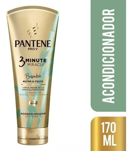 Pantene Pro-v 3 Minute Miracle Bambú Acondicionador X 170ml 0