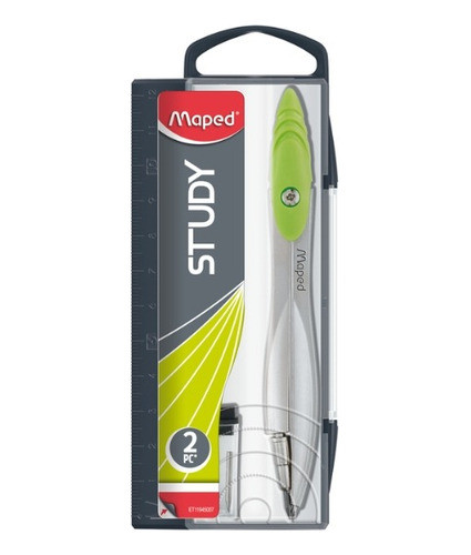 Compasso Study 2 Peças Verde - Maped 0