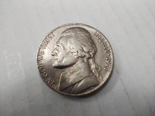 Moneda Eeuu Five Cent, Año 1977 0