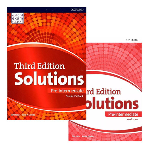 Solutions Pre Intermediate / Students Book + Workbook / 3 Ed 0