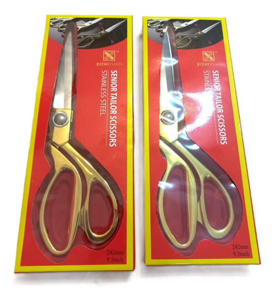 Tijeras Modista Sastre 24.2 Cm  Acero Inoxidable Pack X2 Uni 0