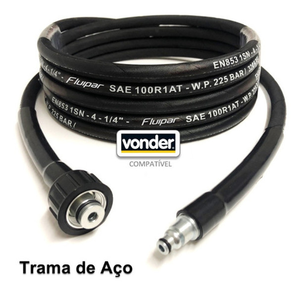 Mangueira Trama Aço Lava Jato Vap Vonder Lav1400 - 03metros 0
