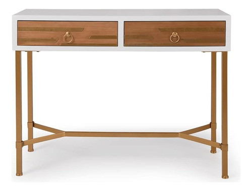~? Adore Decor Jupiter Console Table Con 2 Cajones, Mid Cent 0