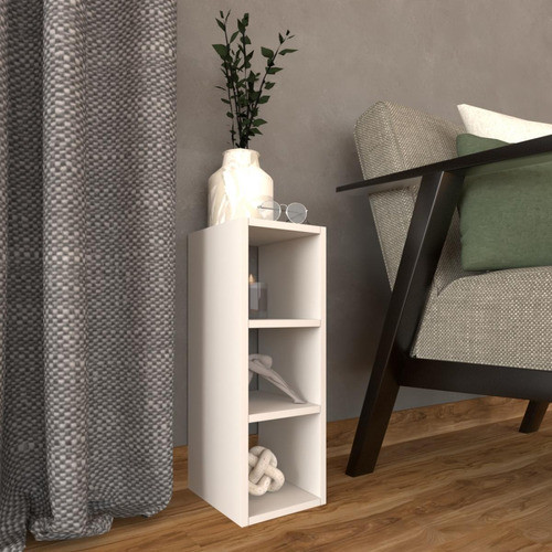 Mesa Lateral Sofa Apoio Canto Branco E-nichos Nd07bvcsl 0