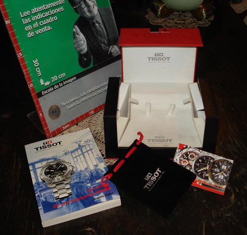 Caja Vacia Reloj Tissot Roja Manual Funda Leer  (4914) 0