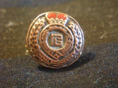 Antiguo Pin De Cobre Esmaltado 0