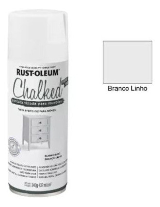 Spray Rust Oleum Chalked Efeito Giz Branco Linho 0