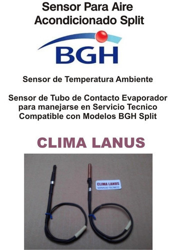 Sensor Temperatura Para Aire Acondicionado Bgh Split 2 Unid. 0