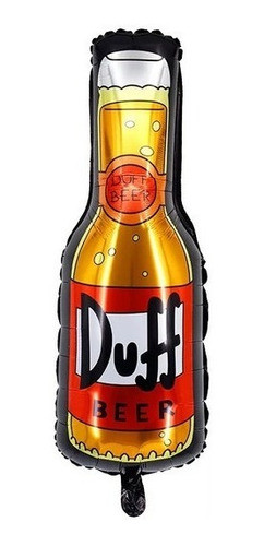 1 Globo Metalizado Cerveza Duff Simpson 80 Cm 0