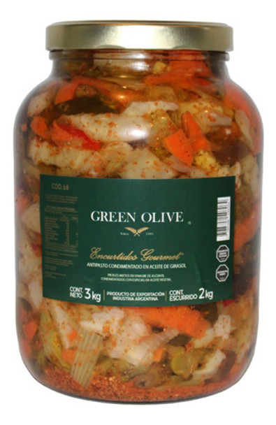 Antipasto Condimentado En Aceite X 2kg Vidrio 0 Antipasto Condimentado En Aceite X 2kg Vidrio 0