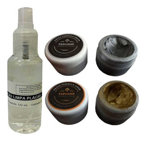 Kit Pasta Térmica Ouro + Pasta Térmica Prata 0
