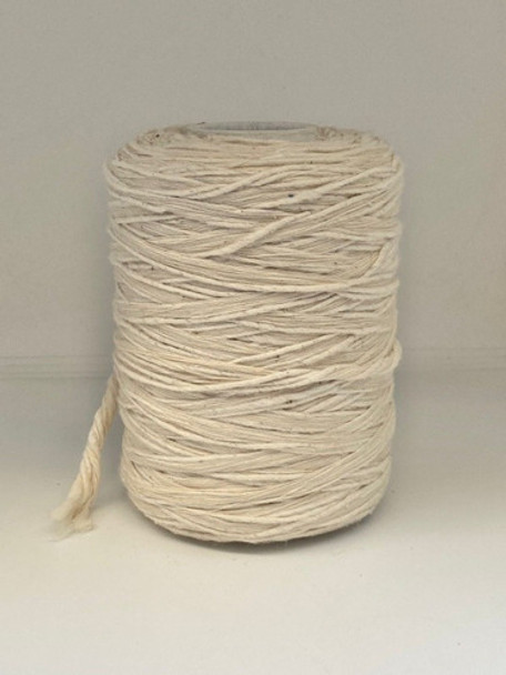 Fleco Rústico Hilos Y Pabilo De Algodón 110mts. 1/2kg Crudo 0