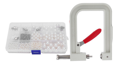 Kit De Máquina De Fixação De Pérolas Para Prensa Manual Diy 0