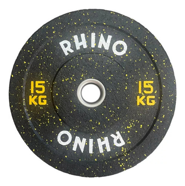 Disco Olimpico Caucho Bumper Crossfit Levantamiento 15kg 0