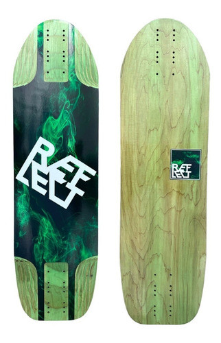 Shape Reflect N1 Maple Importado 31 X 8.9 Longboard Verde 0
