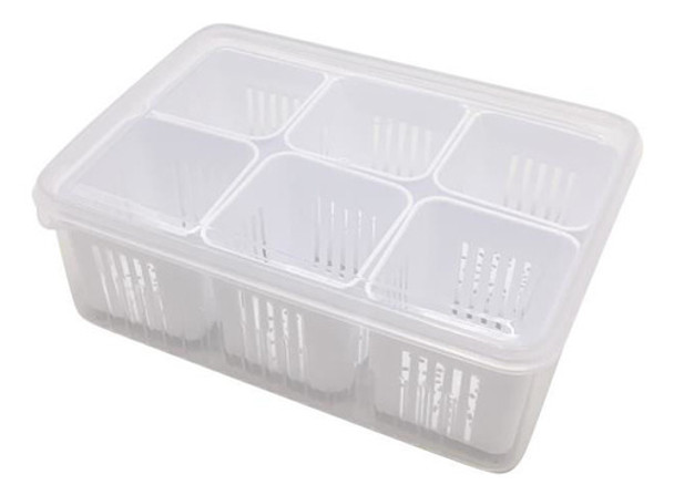 Caja Organizadora De Plástico Varias Reparticiones Con Escur 0