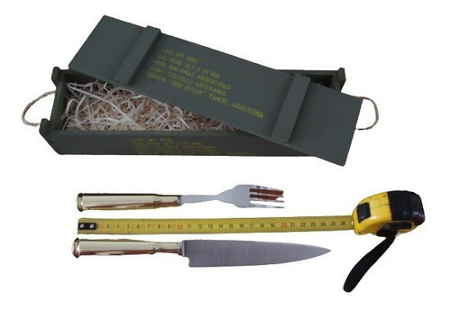 Juego Cuchillo Y Tenedor Artesanal Con Vainas  De 12,7  Mm. 0