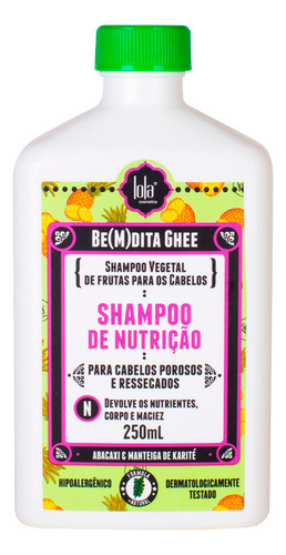 Shampoo Nutritivo Be(m)dita Ghee  X250 Ml Lola 0