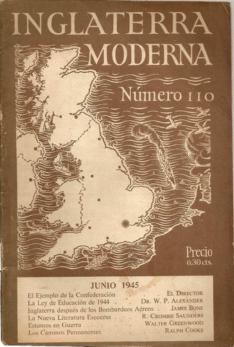 Revista Inglaterra Moderna Nro. 110 0