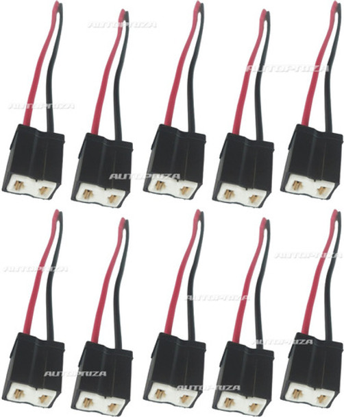 Fichas Portalámparas Baquelita Para Lámpara H7, X 10 Un. 0