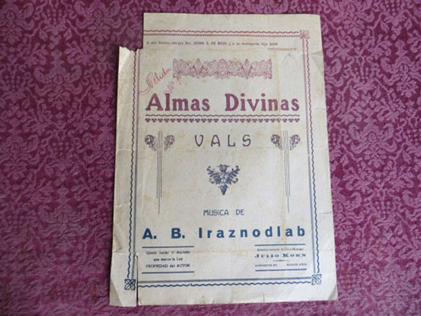 Almas Divinas, Vals A. B. Iraznodlab Partitura 0
