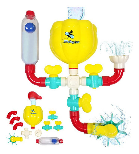 Mightybee - Juego De Juguetes De Baño De 12 Piezas, 0