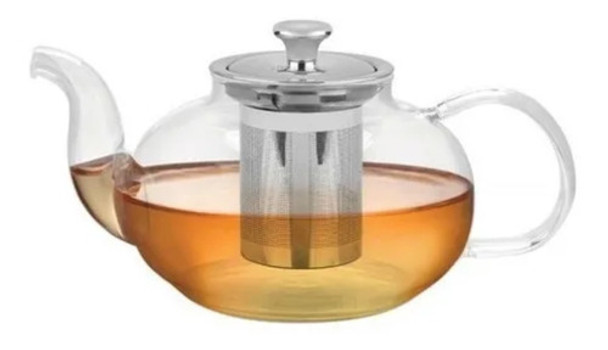 Tetera De Vidrio Tramontina Con Infusor Apta Fuego 1 Lt. 0