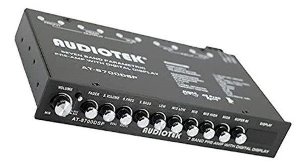 Audiotek 8700dsp 1/2 Din 7 Band Car Audio Ecualizador Eq Del 0