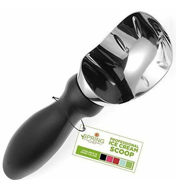 Cuchara Para Helado Spring Chef Con Manija Comoda, Negra 0