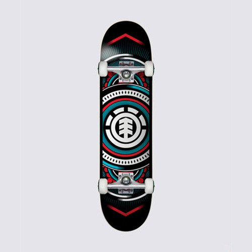 Tabla De Skate Completo Element Hatched Red Blue 8 Pulgadas 0