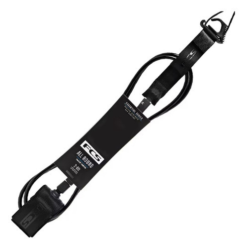 Leash Fcs All Round 6' X 7mm Regular Essential Series Preto 0