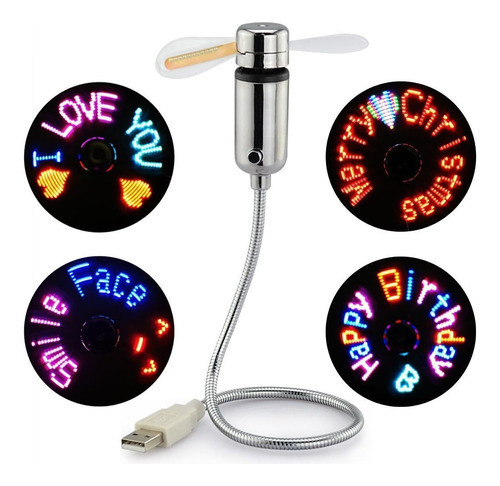 Nuevo Ventilador Usb Creativo Ventilador Programable 0