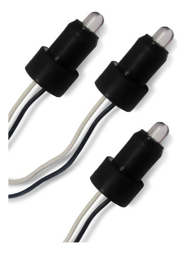 3 Leds Brancos P/ Manômetro Conta Giros Voltímetro Cronomac 0