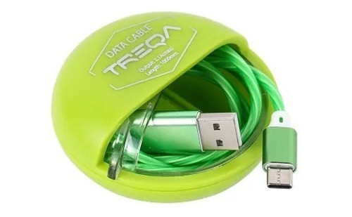 Cable De Datos Led Tipo C - Usb Ca-8513 Con Luz Led 0