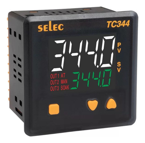 Tc344 Ax Pid/on-off 4 Dig 2 Reles + Temporiz 6 Ent 96x96 0
