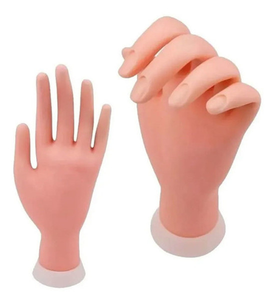 Mão Treino Manicure Flexível Articulada Mao 1 Par 0