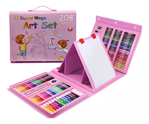 Conjunto De Desenho Infantil De 208 Peças Lápis Colorido Can 0