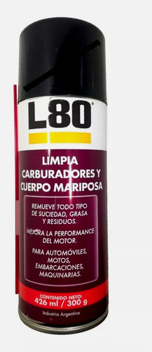Limpia Cuerpo Mariposa Carburadores L80 426ml 0