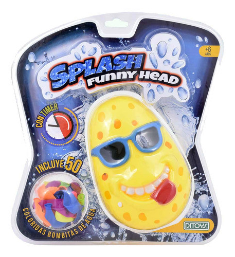 Splash Timer Funny Head Ditoys 2177 Amarillo 0