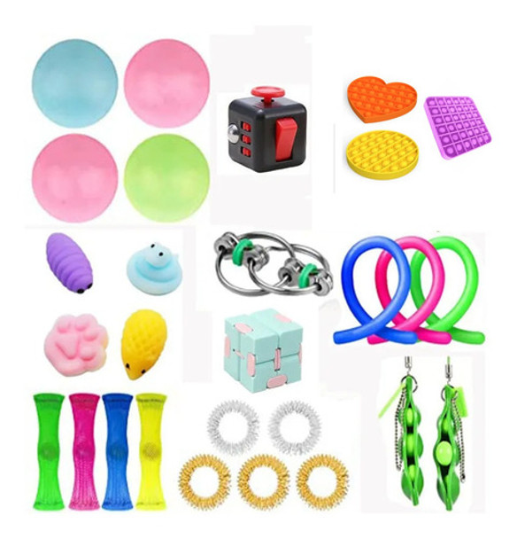 29 Peças, Conjunto De Brinquedos Para Alívio Do Estresse, Se 0