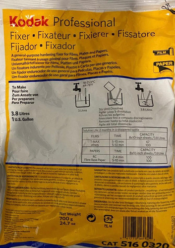 Fixador Kodak 3,8 Litros Agosto 2019 0