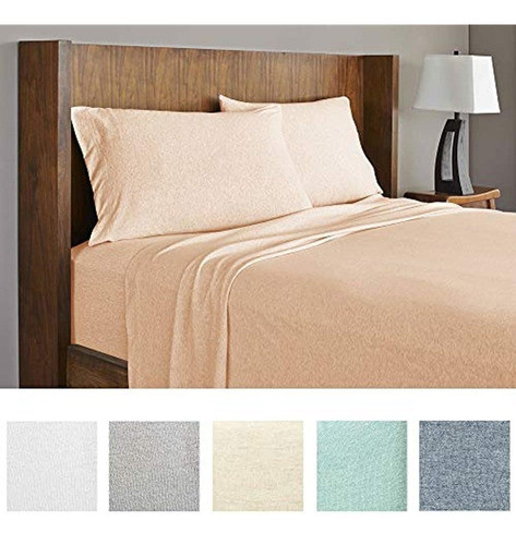 Royale Linens Juego De Sábanas De Punto De Algodón Modal Sof 0