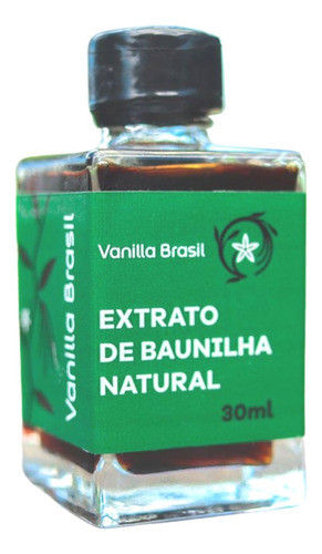 Extrato De Baunilha Natural Vanilla Brasil 30 Ml Zero Açúcar 0