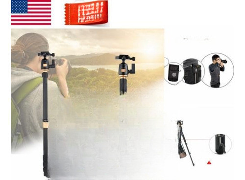Nuevo Trípode Profesional Bola Cabeza Monopod Trípode 4 Secc 0